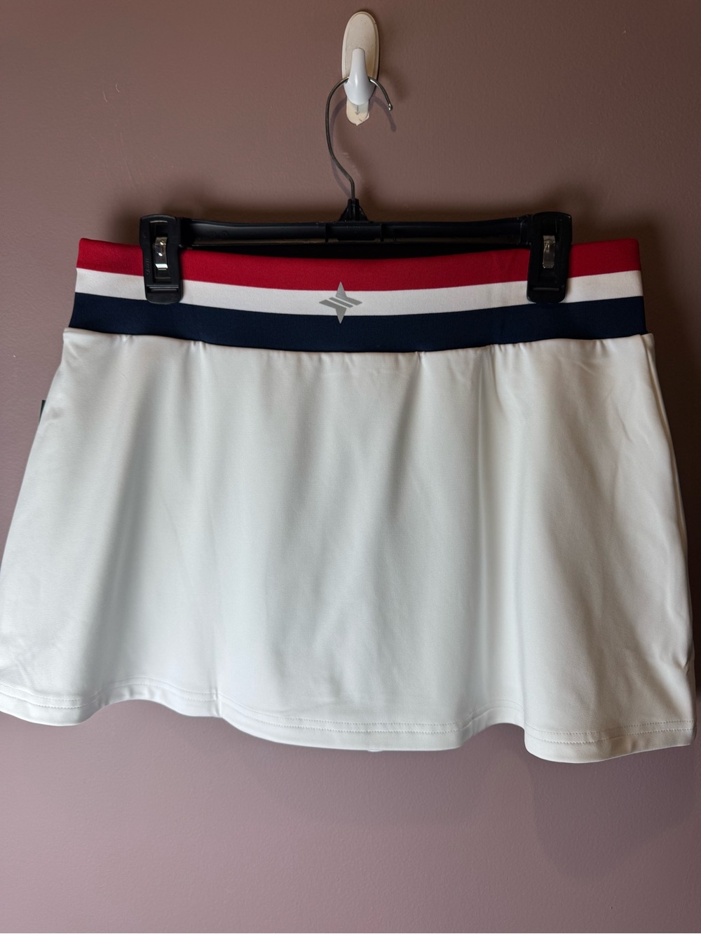 NWT Tuckernuck Americana Sport Skort White Red Blue L - Picture 5 of 11